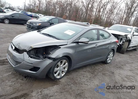 2013 Hyundai Elantra Limited z USA, uszkodzony, nr VIN 5NPDH4AE3DH379385